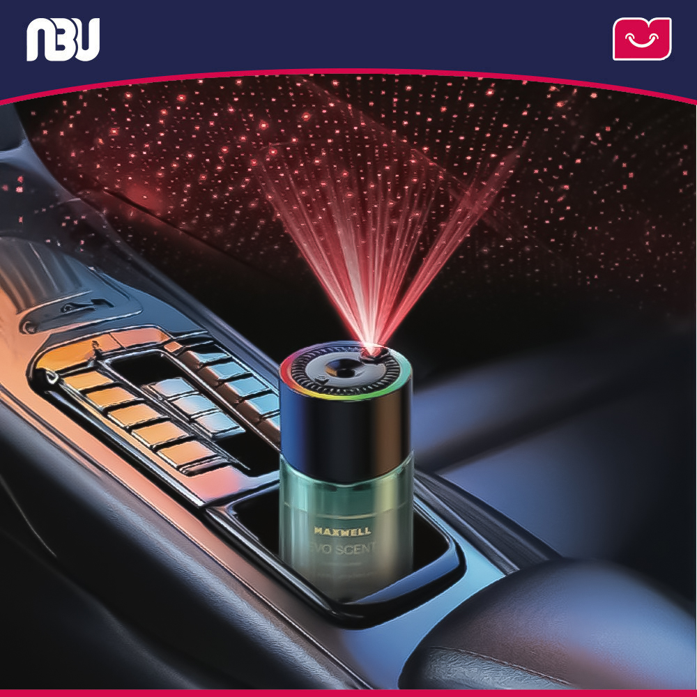 خوشبو کننده هوشمندخودرو به همراه چراغ کهکشانی مکسول مدل Evo Scent
